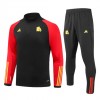 AS Roma Trainings Sweatshirt Quarter-zip 2023-24 Zwarte - Kids